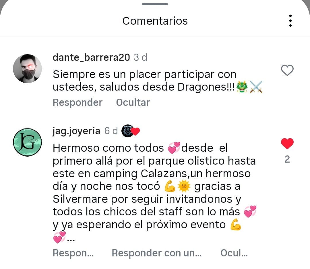Comentarios de asistentes al Festival Silvermare